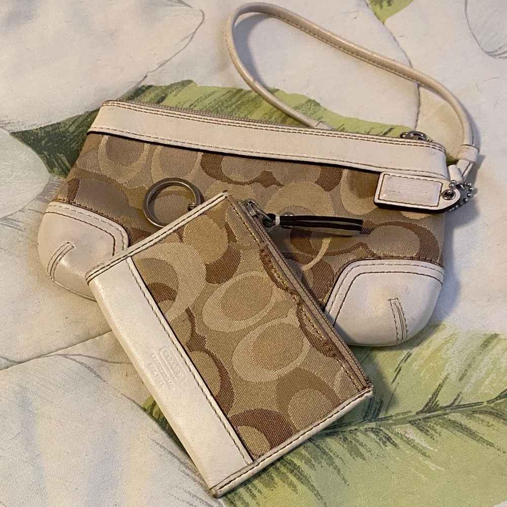 Coach “Opt Art” Collection Wristlet and Card Holder